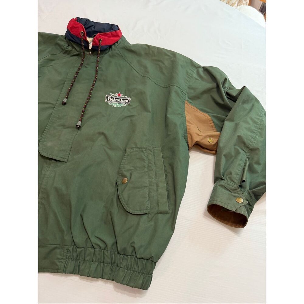 Heineken Men’s Vintage Green Embroidered Jacket Size XXL - Picture 5 of 13